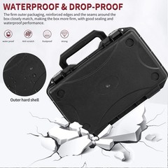 Hard Carrying Case,Shockproof Storage Box with Customizable Foam,11inch Porta