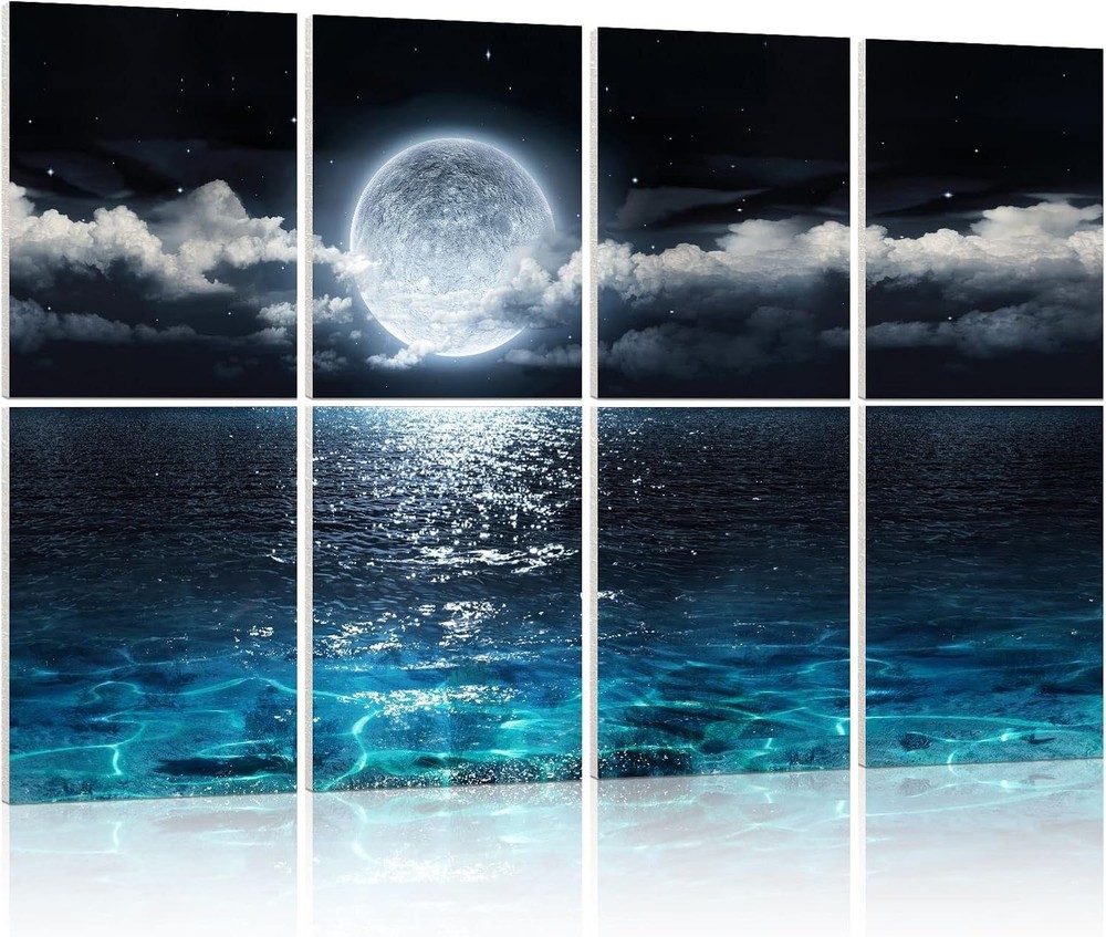Acoustic Panels, Soundproof Wall Panels: Sound Absorbing Wall Art, 8 Pack 48″…