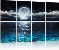 Acoustic Panels, Soundproof Wall Panels: Sound Absorbing Wall Art, 8 Pack 48″…