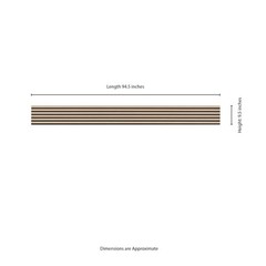 MSI 4-Pack Acoustic Wood Slat Wall Panels 9.5×94.5 in. Blonde MDF