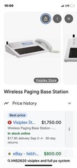 Wireless PA 4 Speaker set + paging base station 8 intercoms– VNS2620 visiplex