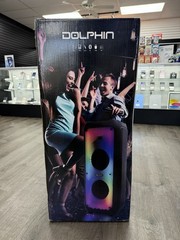 Dolphin Sp-1070RBT Dual 10″ High Power Rechargeable Party Speaker W/Microphone