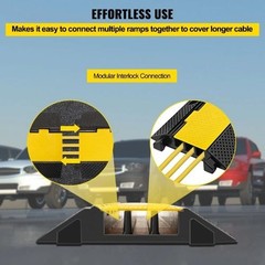 40.5×12 inch Cable Wire Cord Cover Ramp Speed Bump Driveway Hose Cable Ramp CR-3