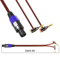 Banana Plug to Speakon Cable Double Banana Plug to Speakon Male Speaker Cable…