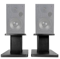 (2) 8” Black Bookshelf Speaker Stands For MTX MONITOR5I Bookshelf Speakers