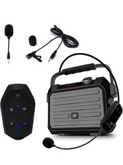 Brand New Portable Wireless PA System 30W Voice Amplifier Speaker w/ Headset Mic