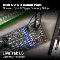 Zoom LiveTrak L6 Mixer/Recorder for Synth Players, Musicians, & Podcasters