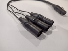 XLR Splitter Cable – 3 outputs – Mogami 2931 – Neutrik – Choose your length!