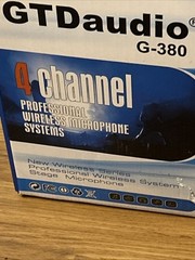 GTD Audio 4 Channel VHF Handheld Wireless Microphone System Mic (Brand New) 380H