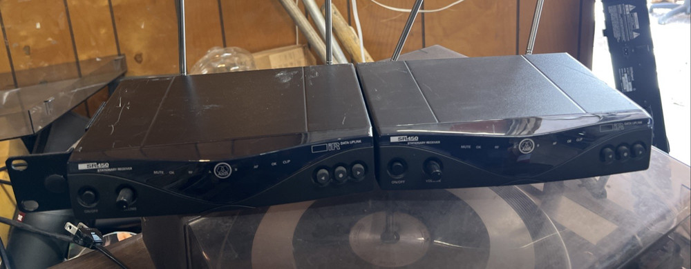 Lot Of 2 AKG SR450 Stationery Receiver RF Band VII 500.100-530.000MHz
