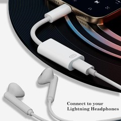 3-in-1 USB C to Lightning Adapter, Support (Charging + Data + Audio), USB C