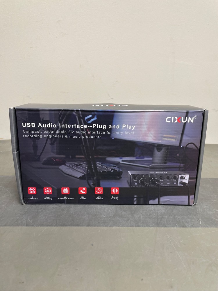 2×2 USB-C Audio Interface for PC/Mac Recording, 24-bit/192kHz, Dual TS/XLR Input