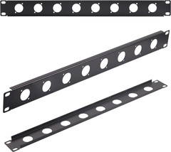 1U8D XLR HDMI Audio Rack Mount Panel for 19″ Studio Equipment Enclosure