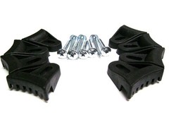 Eight (8) Black Plastic Speaker Grill Clamp with Waffle Screws