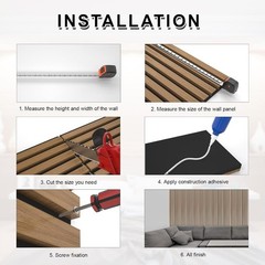 Wood Wall Panels Soundproof Acoustic Panel Interior Decor Noise Cancelling
