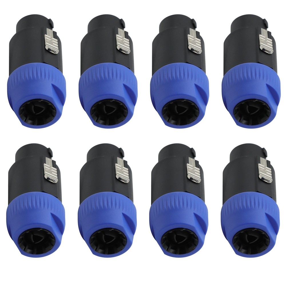 8Pack NL8FC 8 Pole Locking High-Load Speakon Connector Replacement for Neutrik