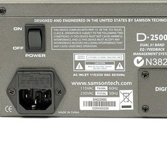 Samson D2500 Stereo Digital Graphic Equalizer 31-Band EQ Processor