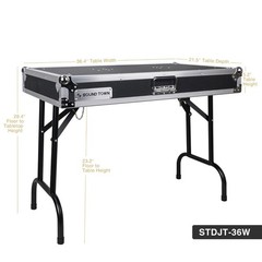 Sound Town DJ Table, Plywood, 36-inch x 21-inch (STDJT-36W)