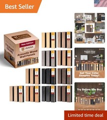 Acoustic Wall Panels Color Samples Pack – Wood Panels for Wall Decor – Inter…
