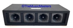 Pair 4-Way 200W Super Horn Tweeter Speaker Boxes Pro Studio DJ PA Car Home Audio