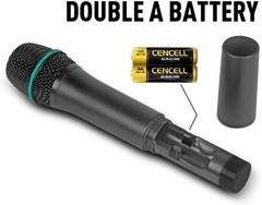 Debra Audio Pro UHF 4 Channel Wireless Microphone System with Cordless Handheld