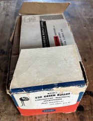 Vintage SHURE 520 GREEN BULLET Black Label 99B86 CR Harmonica MIC Orig Box 1960
