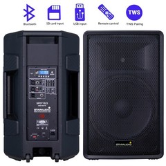 STARAUDIO 15″ Active PA Speaker 3500W Peak Power PA Speaker BT TWS Loudspeaker