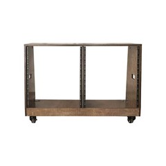 Sound Town DIY 2 x 12U Slanted Studio Rack with Solid Baltic Birch Plywood, C…
