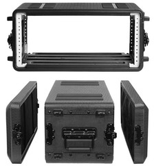 4U Rack Case Shallow 11″ Depth, 19″ Rackmount Flight Case, Watertight Dust-Pr…