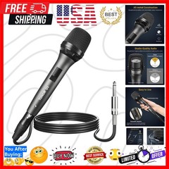 Professional Vocal Microphone for Singing, Dynamic Handheld Wired Karaoke Mic…
