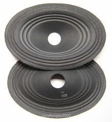 Pair Vintage 6″X8″ Paper Cones – Speaker Parts – 162