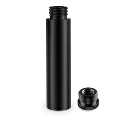 3-INCH Mic Stand Extension Tubes/Rods Parts, Universal 5/8-27″ 3-INCHS, black