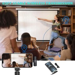 2 Pack Wireless Lav Mic for iPhone with Noise Reduction – Ideal for Streaming