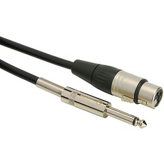 Talent MCQ20 Microphone Cable XLR Female to 1/4″ Male 20 ft.