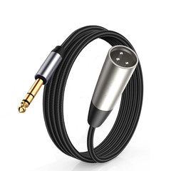 Balanced 1/4 TRS 6.5Mm Male to XLR Interconnect Cable Xlr(3-Pin) to 6.35Mm Audio