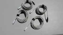 4 Audio-Technica Condenser Hanging Microphone White Cardioid Used