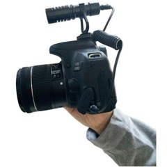 Supercardioid Camera Microphone Audio Shotgun Mic For Smartphone DSLR PC Phones