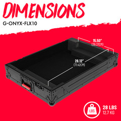 Gator Cases ONYX Series Flight Case Designed for Pioneer DJ FLX10 DJ Controller