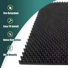 1 Pack Acoustic Foam Panels, 48 X 24 X 2Inch High Density Sound Absorbing2598