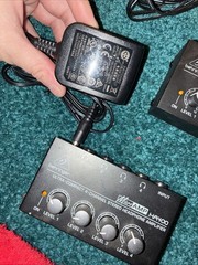 TWO used Behringer Micro AMP HA400 Ultra Compact 4 Channel Stereo Headphone Amps