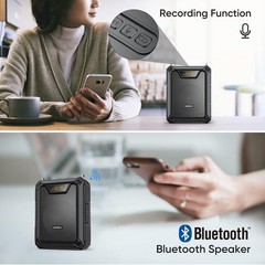 30W Voice Amplifier with Wireless Microphone, IPX6 Waterproof Amplifier Wirel…