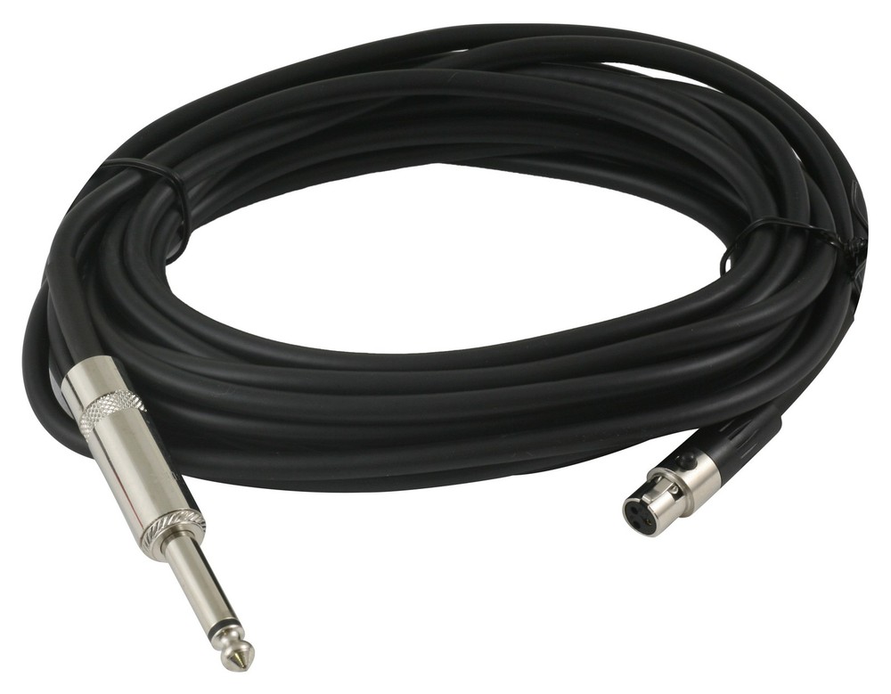 Peavey 15 ft Mini XLR to 1/4″ Microphone Cable – Low-Impedance Mic Cable