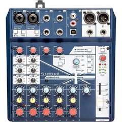 Soundcraft Notepad8FX Small Format 8 Channel Analog Mixer w USB IO & Effects