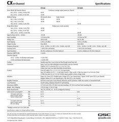 QSC CX108V Professional Power Amplifier 8-Channel 70V 100W/CH