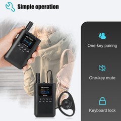 TR510 FM Broadcast Transmitter Bluetooth Mono Mic Station for Church Parking Lot