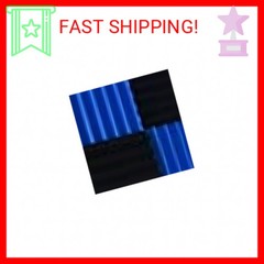 12 Pack Wedge BLUE/Black Acoustic Soundproofing Studio Foam Tiles 2″x12″x12″ (BL