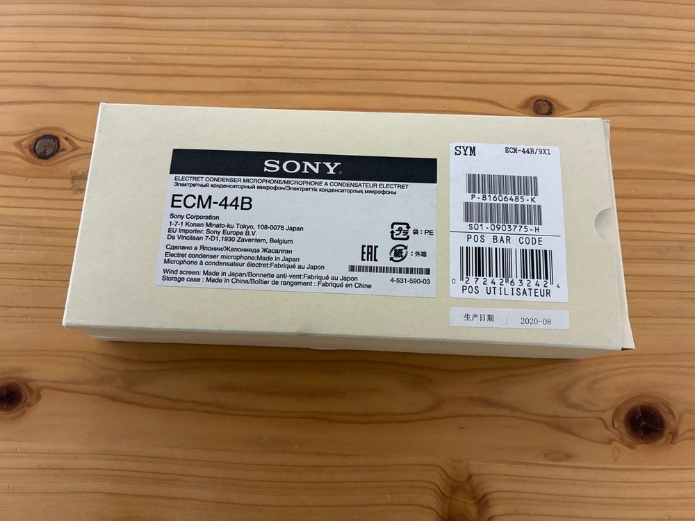 Sony ECM-44B Microphone Condenser Cardioid Used