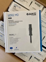 8 AKG LC82 MD Mics & 8 Shure Microdot Adapters Wired for SHURE & AKG QUANTITY 8