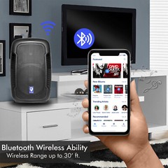 TPro 10“ 1500 Watts Bluetooth Speaker w/ Built-in Amplifier, Mic, USB SD Slots