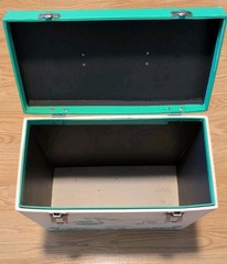 Vintage 1960’s Platter-pak LP Carrying Storage Case #1252 Dance Green